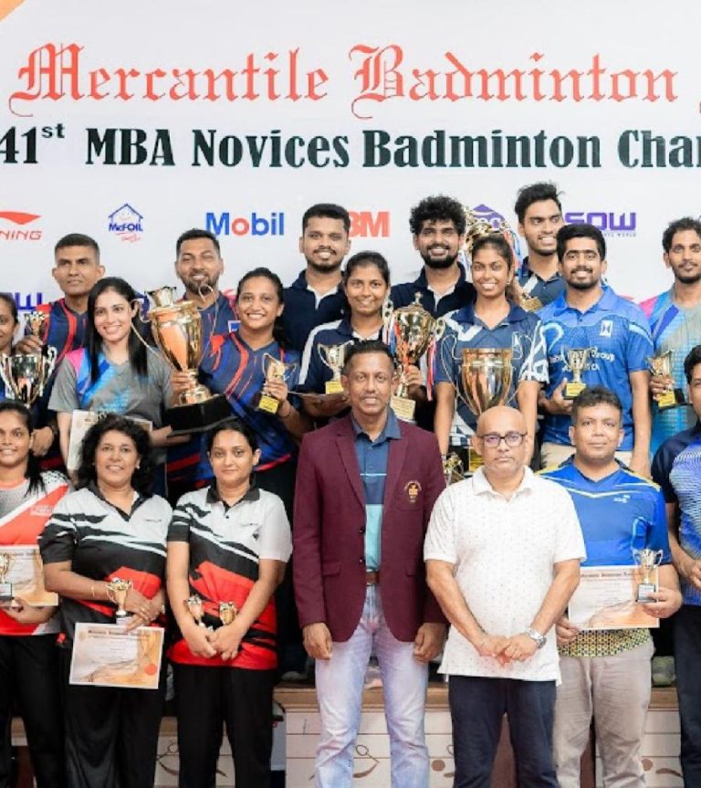 ආධුනික වෙළඳ සේවා බැඩ්මින්ටන් තරඟාවලිය අවසන්!